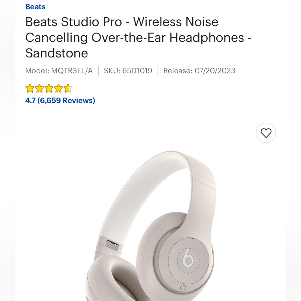 Beats Pro noise canceling headphones